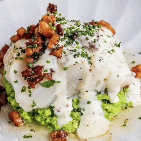 Lutefisk plato típico Noruego